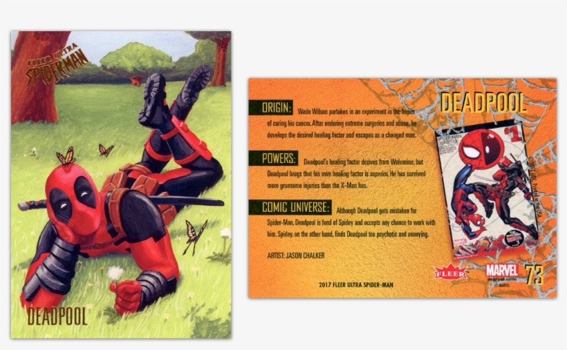 One Of Five Illustrations I Painted For The 2017 Fleer - Spider-man/deadpool, Volume 1, transparent png