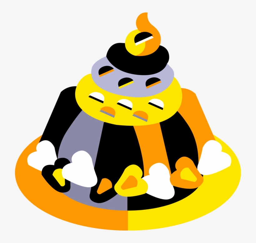 Vector Illustration Of Fruit Gelatin Jello Or Jell-o, transparent png