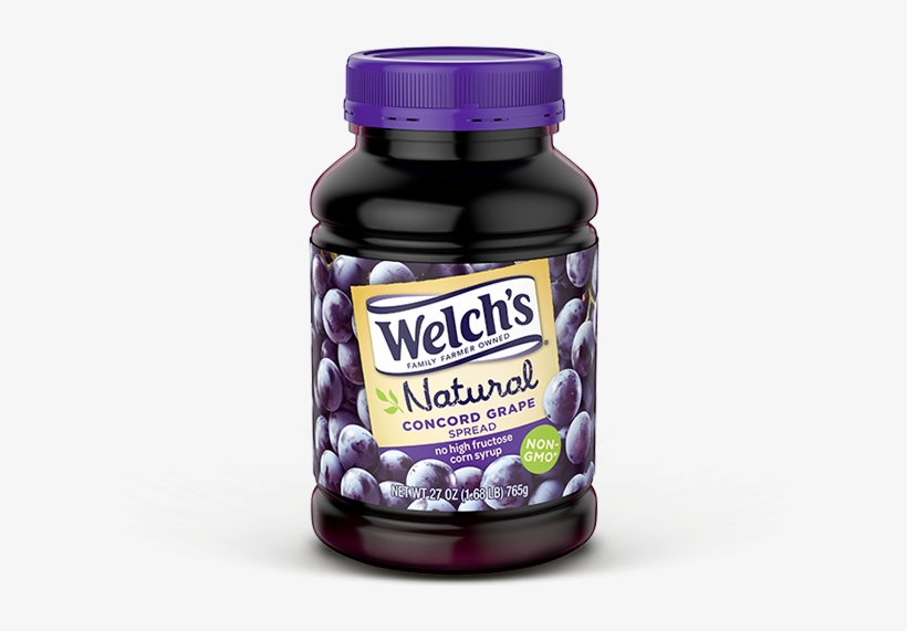 Thumbnail - Welch's Natural Spread, Concord Grape - 27 Oz Jar, transparent png