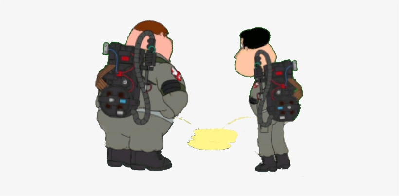 Peter And Quagmire Cross Streams - Cartoon, transparent png