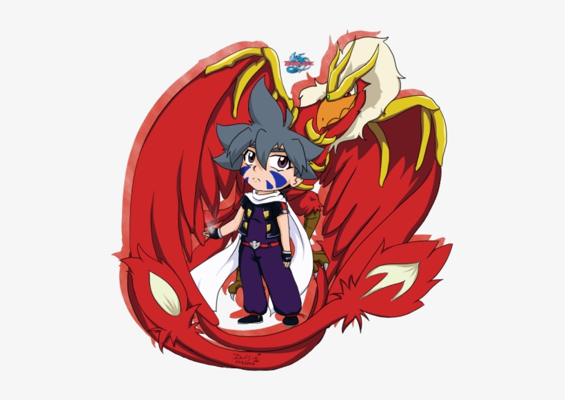 “as You Can See I'm On A Beyblade Kick At The - Chibi Kai And Dranzer, transparent png