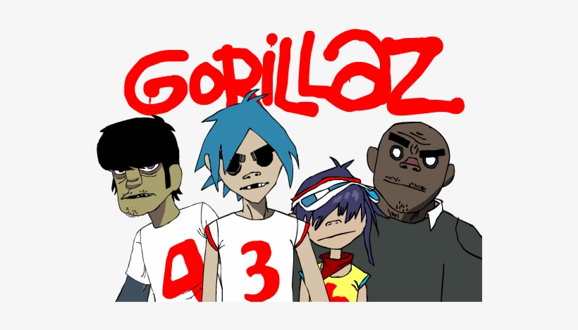 Gorillaz Drawing By Tomr - Gorillaz Humanz Tour 2018, transparent png