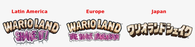 In Latin America, It's Called “wario Land Shake It”, - Wario Land The Shake Dimension Logo, transparent png