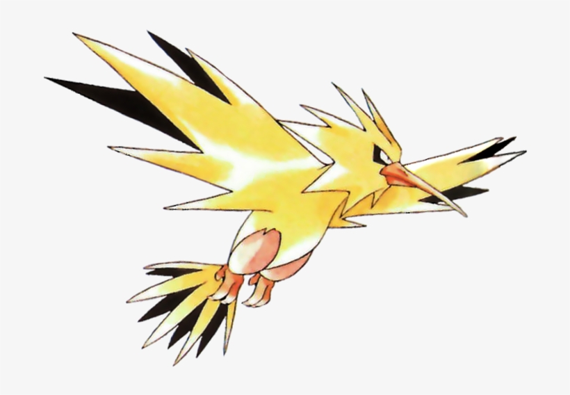 #145 Zapdos - Zapdos, transparent png