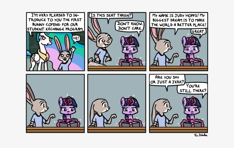 Foudubulbe, Book, Comic, Crossover, Dialogue, Floppy - Judy Hopps Twilight Sparkle, transparent png