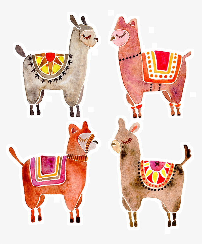 Adesivo Alpacas De Catcoqna - Alpaca Art, transparent png