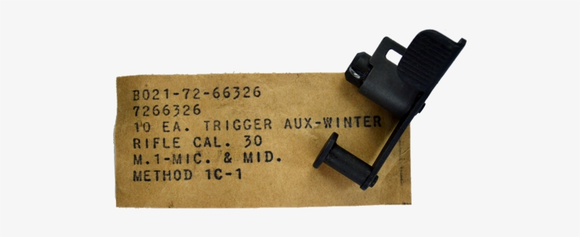 M1 Garand Winter Trigger Usgi - M1 Garand, transparent png