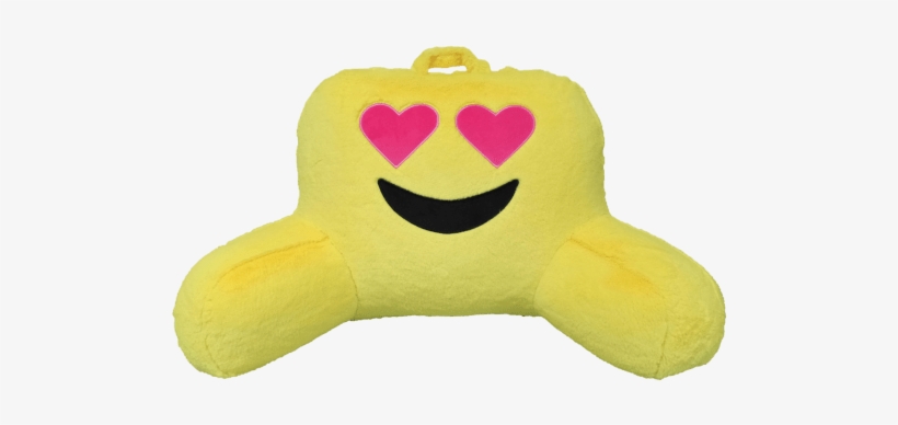 Picture Of Heart Eyes Emoji Lounge Pillow - Pillow, transparent png