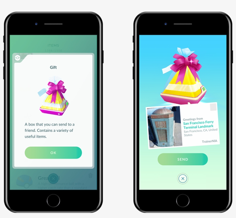 Niantic Doesn't Say Exactly What Those “helpful Items” - Pokemon Go Friend Gift, transparent png