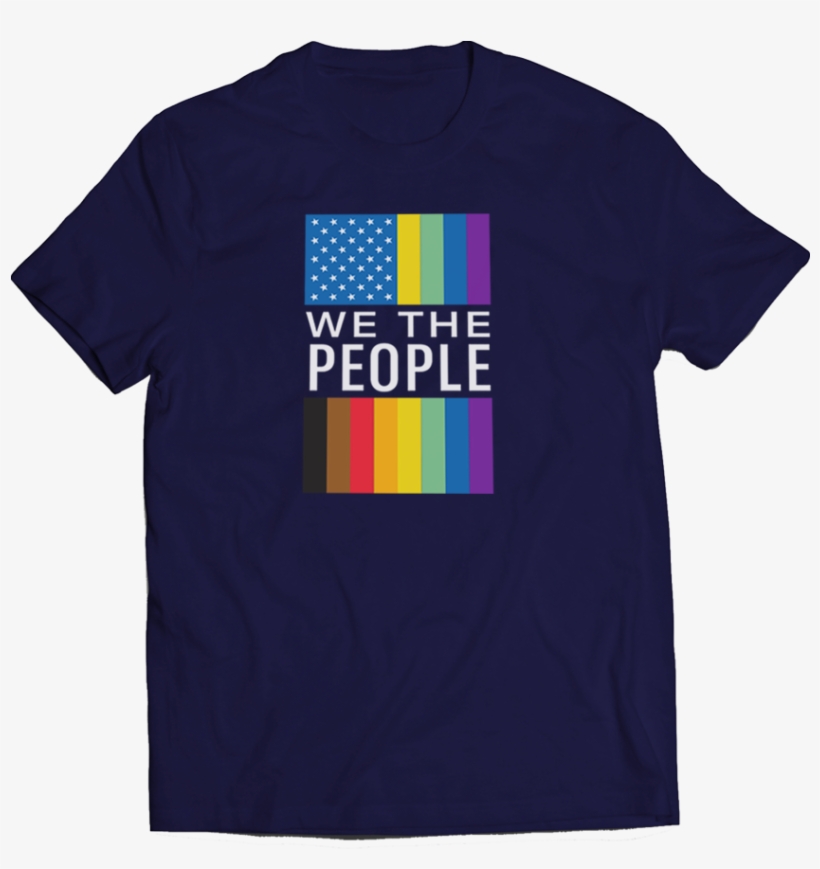 We The People Lgbt Flag Tee - T-shirt, transparent png