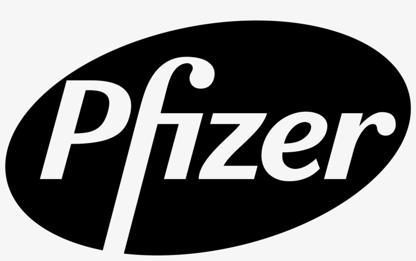 Pfizer Logo Black And White - Pfizer New, transparent png