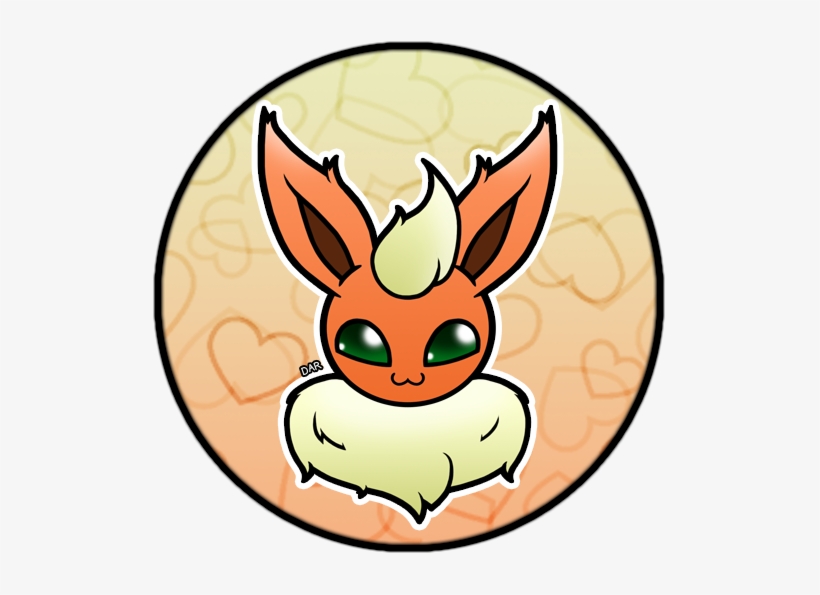 Flareon Pin - Cartoon, transparent png