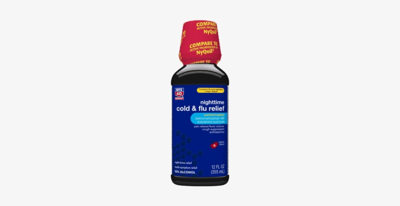 Rite Aid Cold & Flu Relief - Nighttime Cold And Flu, transparent png