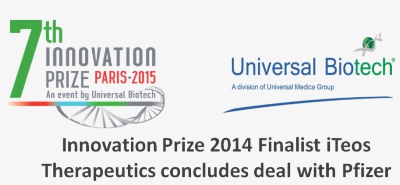 Innovation Prize 2014 Finalist Iteos Concludes A Deal - Universal Biotech, transparent png