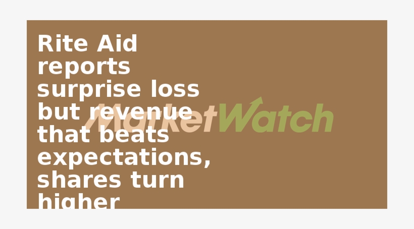 Rite Aid Reports Surprise Loss But Revenue That Beats - Parallel, transparent png