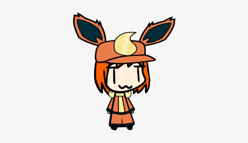 Walfas Human Flareon - Cartoon, transparent png