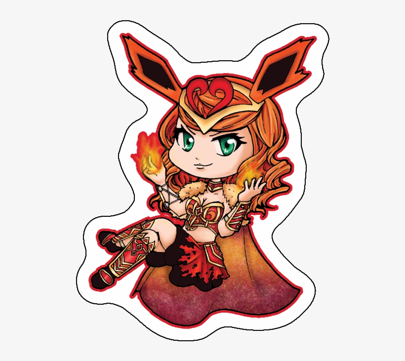 Battle Mage Flareon Keychain - Keychain, transparent png