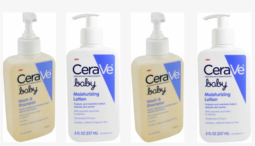 Cerave Baby Moisturizing Lotion - 8 Fl Oz Bottle, transparent png