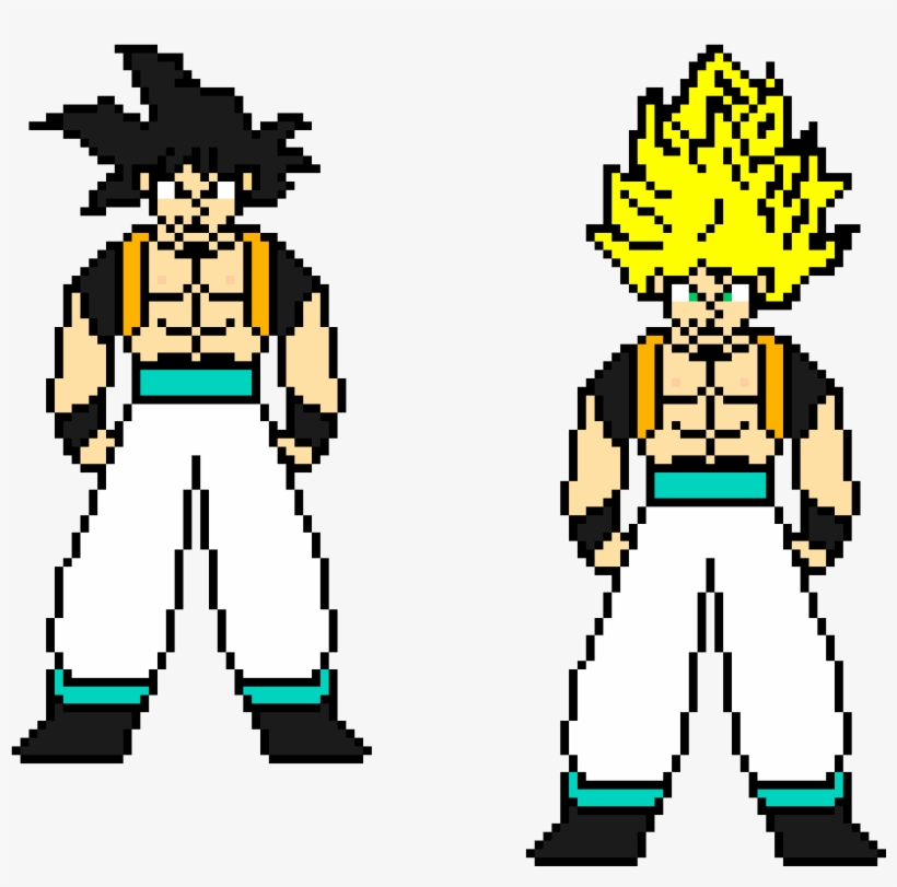 Gogeta - Pixel Art, transparent png