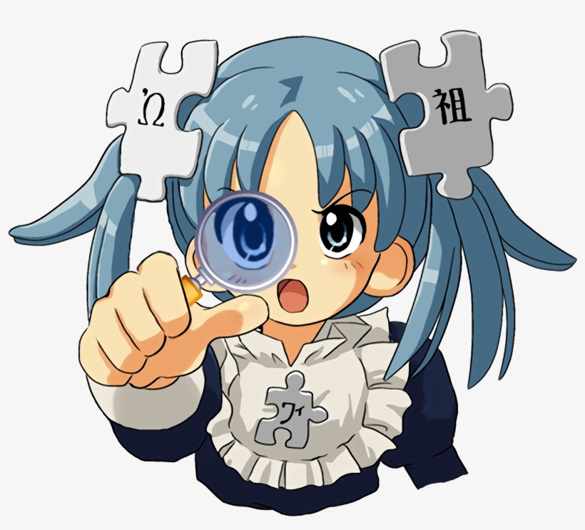 Wikipe-tan Magnifier - Ae Tan Wikipe Tan, transparent png