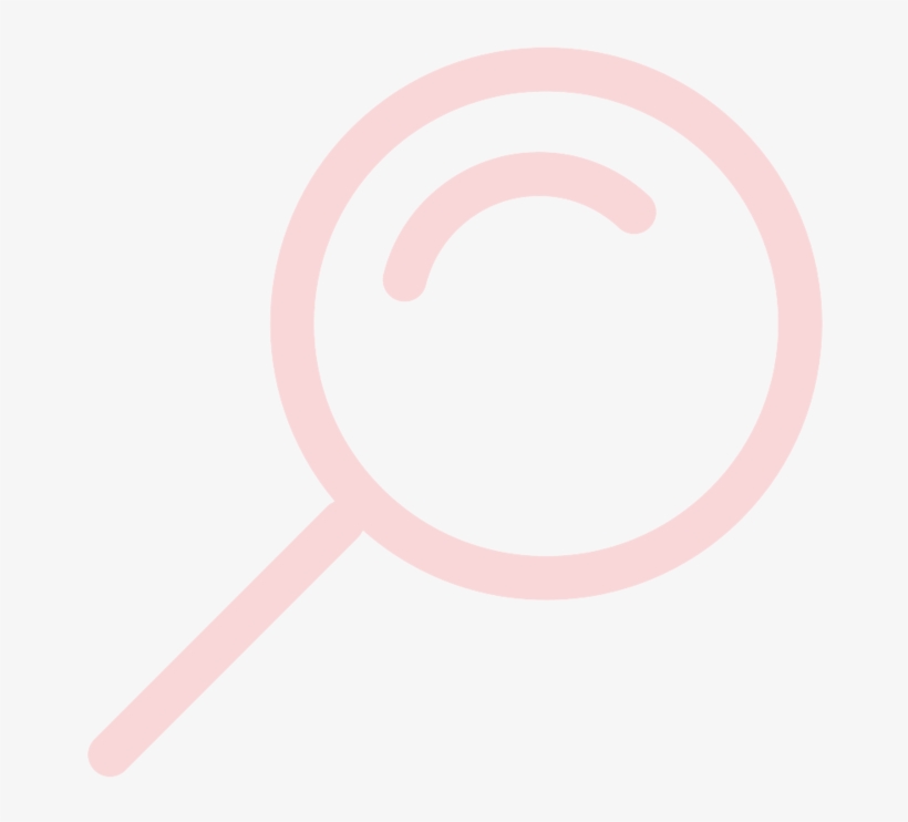 Pink-magnifier - Circle, transparent png