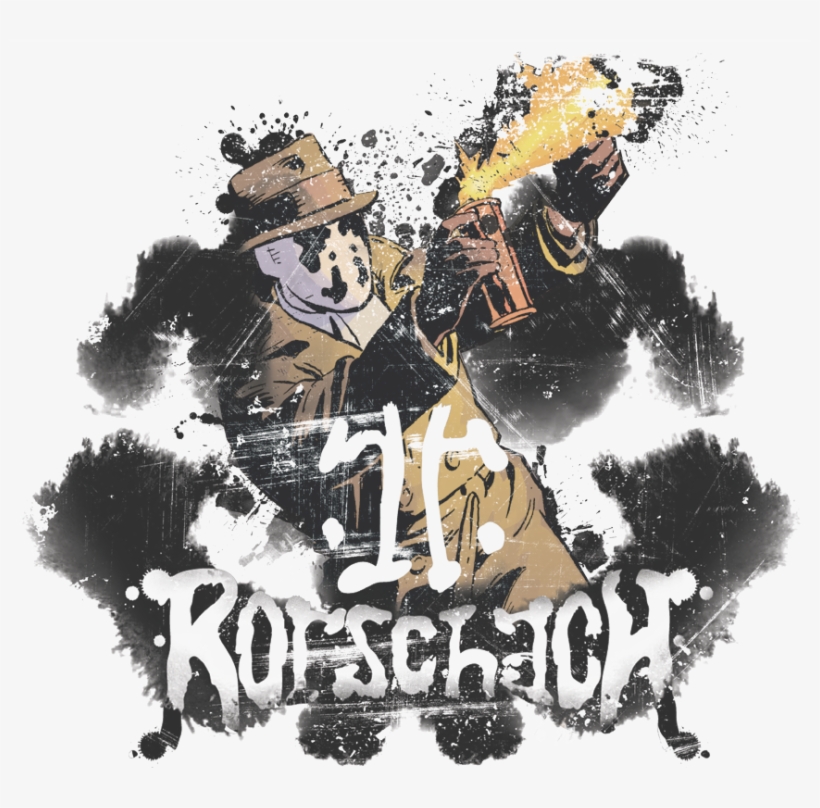 Watchmen Rorschach Juniors Tank - Rorschach T-shirt Free Shipping The Watchmen Comic, transparent png