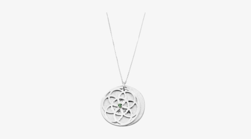 Seed Of Life Necklace Diamond Or Erinite - Locket, transparent png