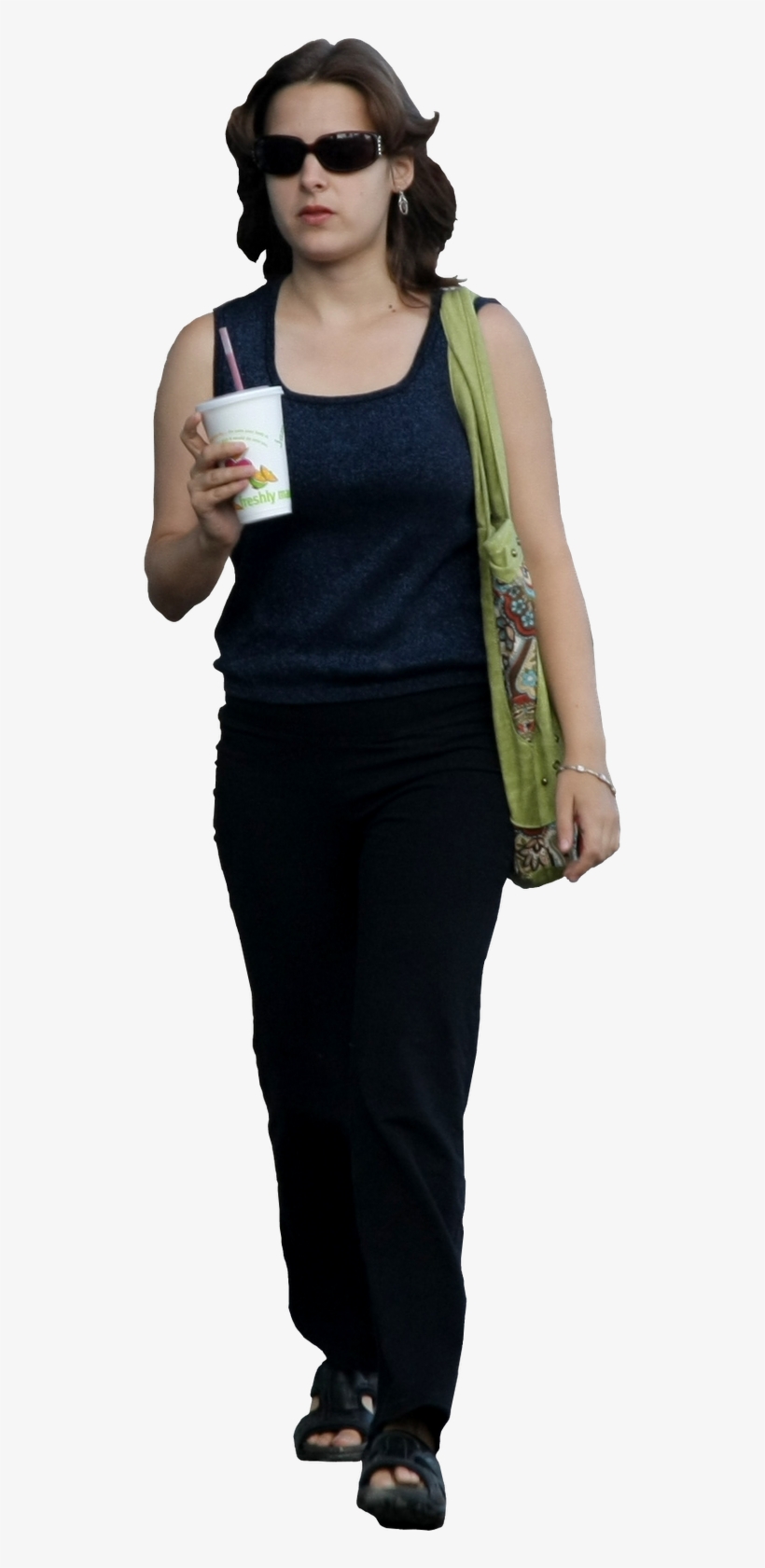 Woman Walking Away Png Download - People Walking Png Women, transparent png