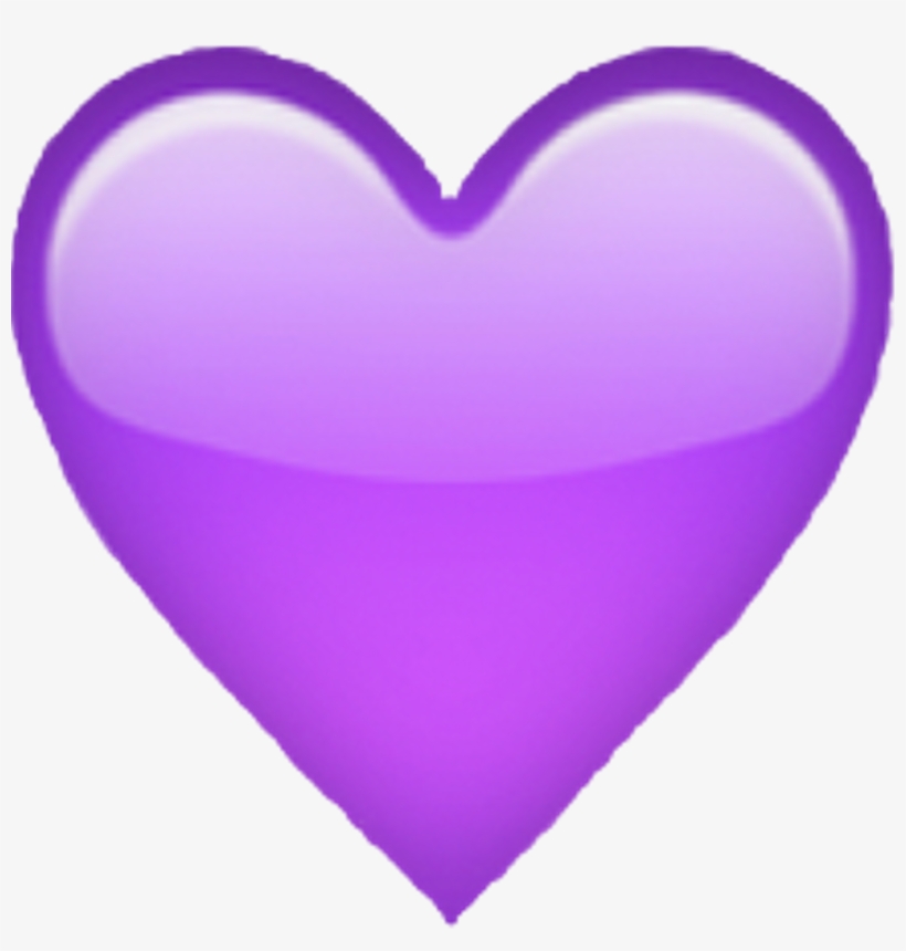 Queen Purple Heart Emoji Purpleheart Purpleheartemoji - Purple Love Heart Emoji, transparent png