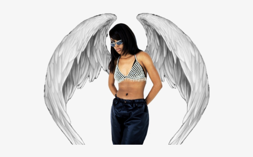 Aaliyah - Fly With The Angels Keramik Herz-ornament, transparent png