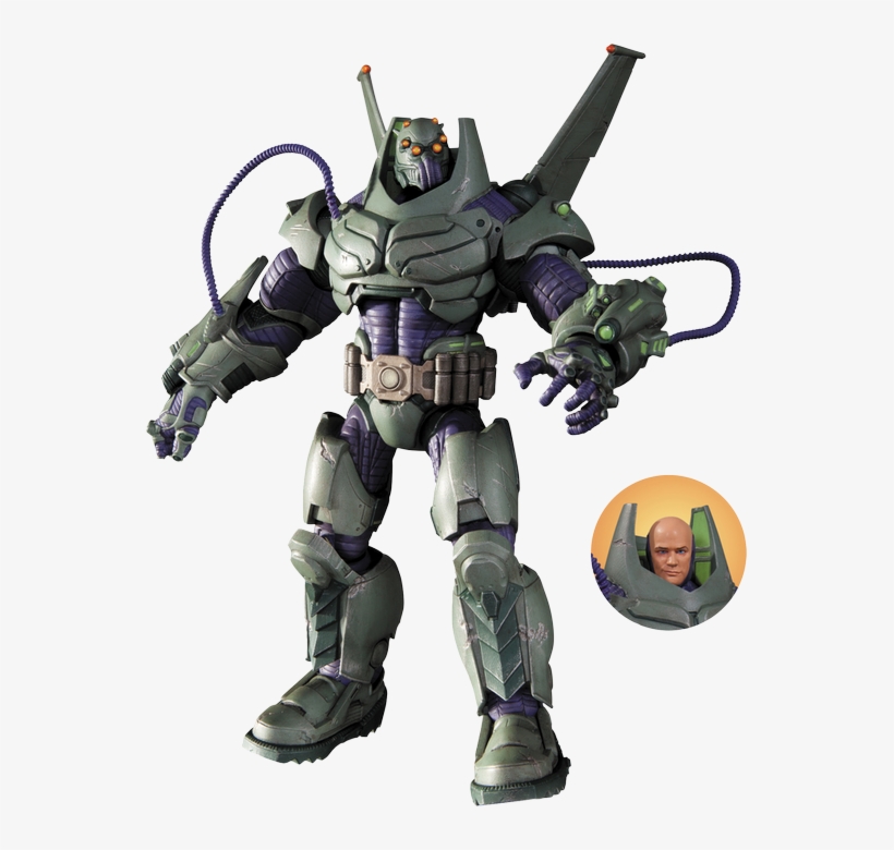 Armoured Lex Luthor Deluxe Figure - Batman Arkham Killer Croc Figure, transparent png