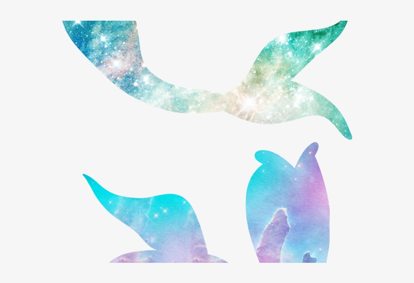 Mermaid Tail Clipart Watercolor - Mermaid Tail Wall Graphic, transparent png