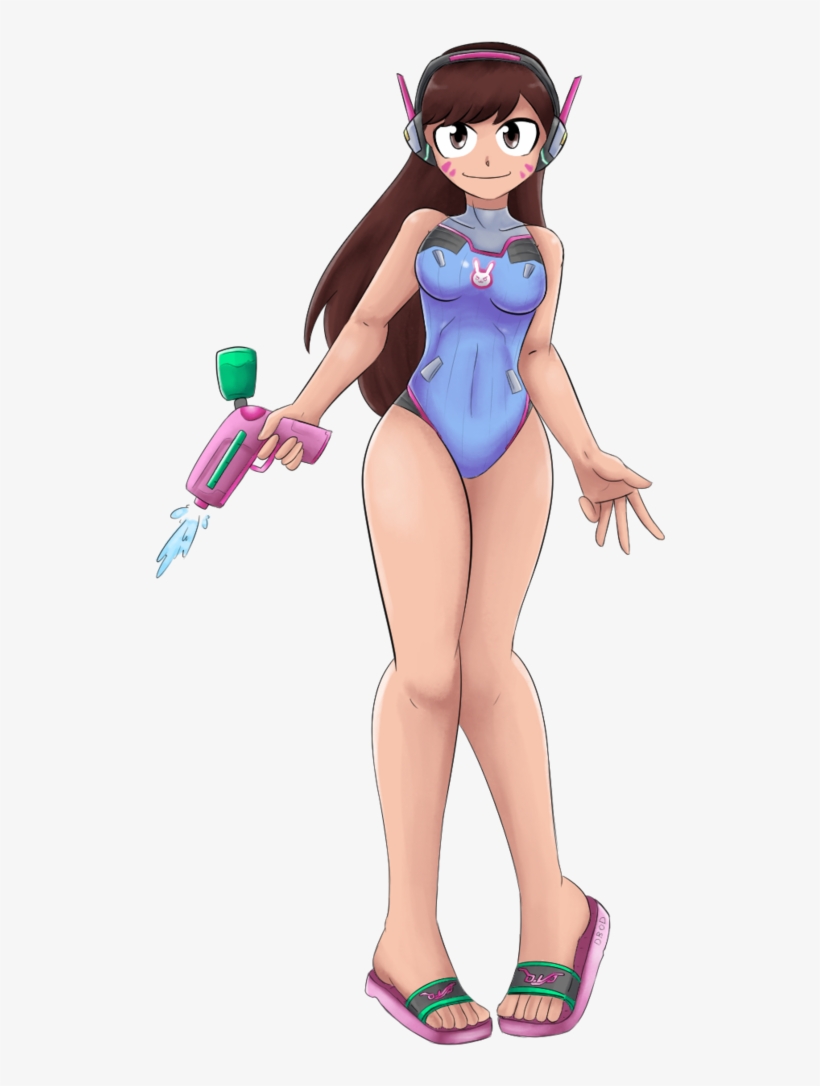 Overwatch Clothing Cartoon Fictional Character Figurine - Pool Party D Va, transparent png