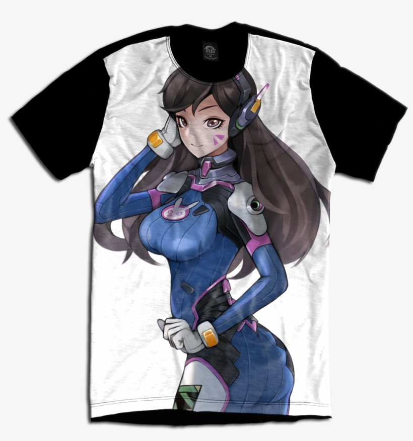 Overwatch Dva Jogo Game Geek Camiseta Personalizada - Game Ow Overwatch Hero D.va Cosplay Costume Jumpsuit, transparent png