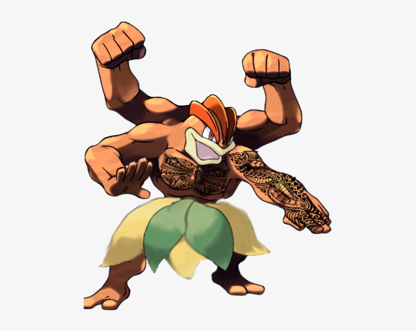 I Got Really Bored And Decided To Make Alola Machop - Machamp Evolution, transparent png