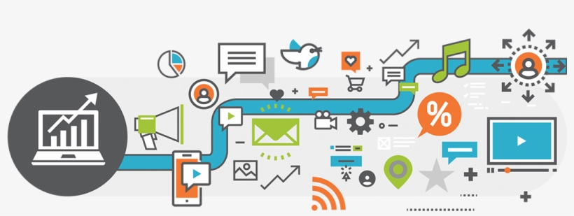 Social Media Marketing - Online Advertising, transparent png