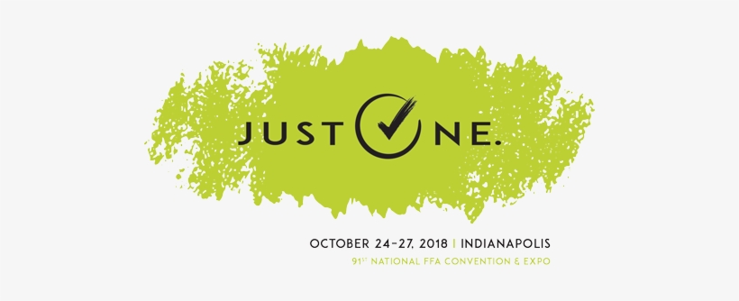 2018 National Ffa Convention & Expo Theme Logo - Just One Ffa, transparent png