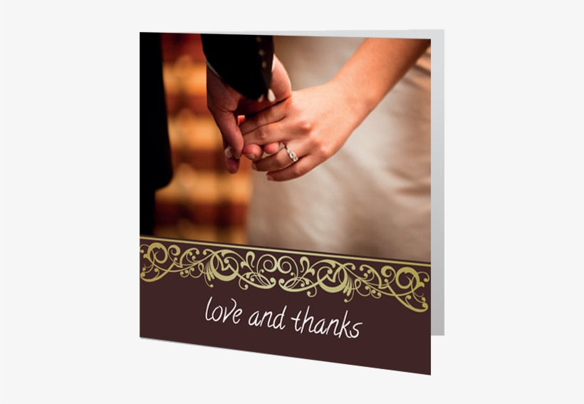 Gold Swirls Thank You Card 140 X 140 Folded 3d - Gioielli Del Barocco | Juwelen Des Barock Cd, transparent png