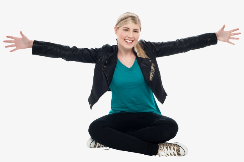 Free Png Women Pointing Both Sides Png Images Transparent - Stock Photography, transparent png