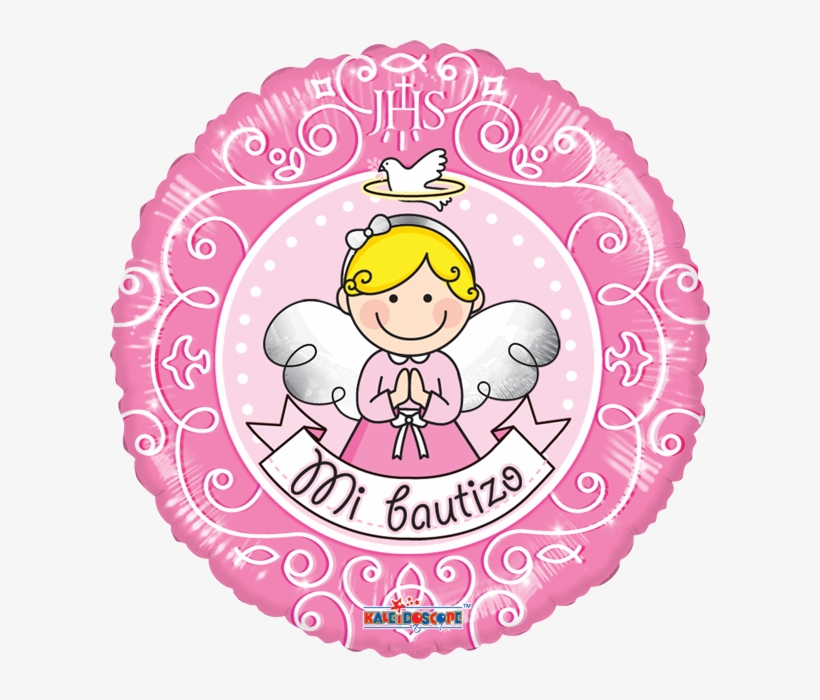 Mi Bautizo Angelita Rosa 18 Globo Met Angelito Bautizo Rosa 600x6 Png Download Pngkit