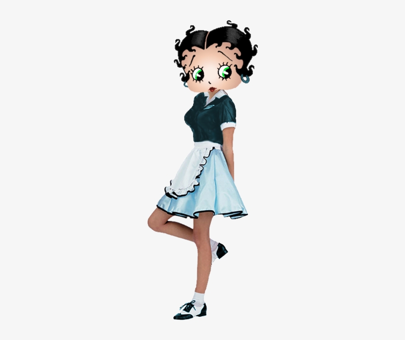 Betty Boop Characters Clip Art Images - Diy 50s Diner Costume, transparent png