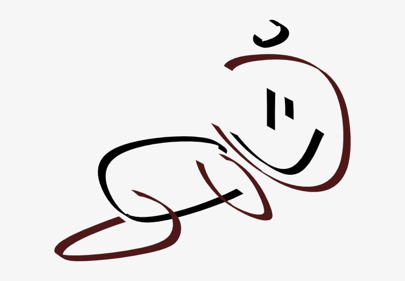 Baby Crawling To Right Clip Art - Clip Art, transparent png