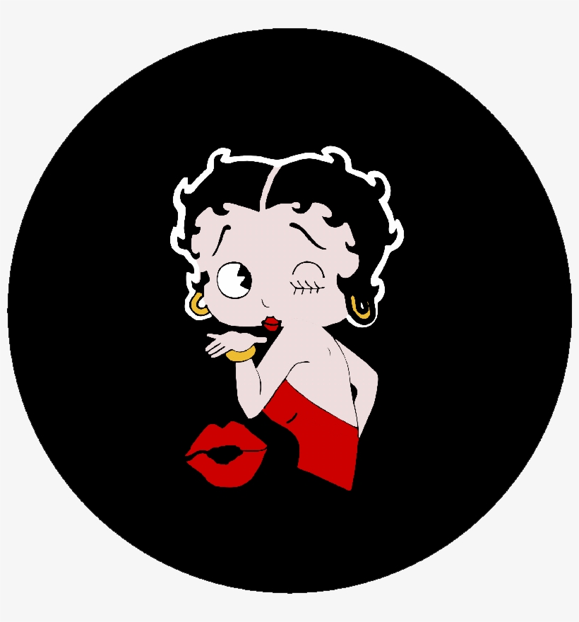Betty Boop Throwing A Kiss By Marlene Foster - Betty Boop, transparent png