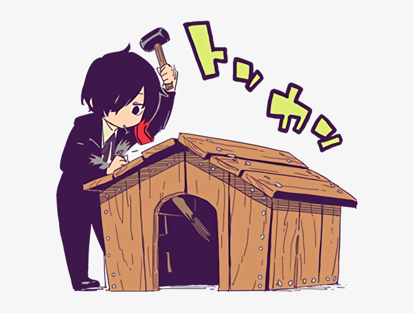 Line Stickers Png Black And White Library - Persona Stalker Club Line Stickers, transparent png