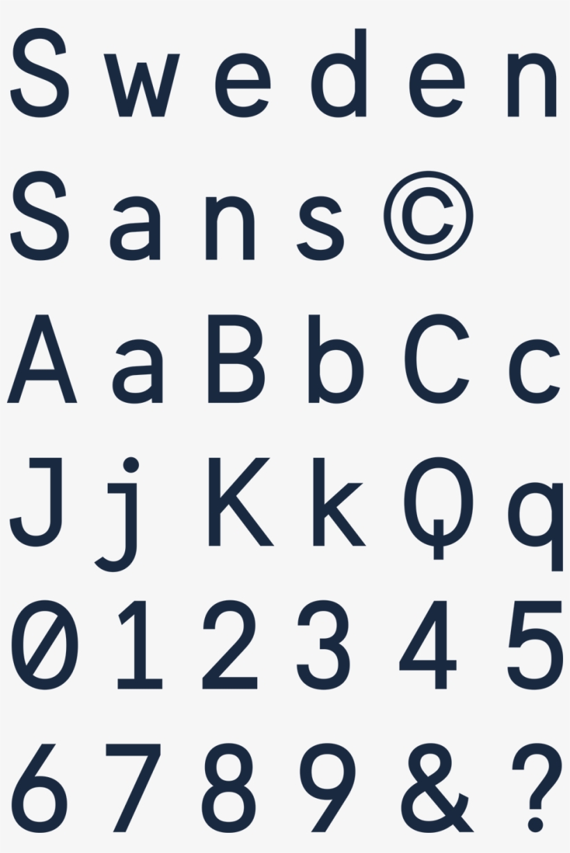 The Font Is Straightforward, But With A Few Simple - Sweden Sans, transparent png