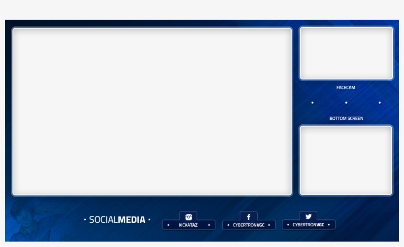 Aaron Zheng On Twitter - Facecam Overlay Png Blue, transparent png