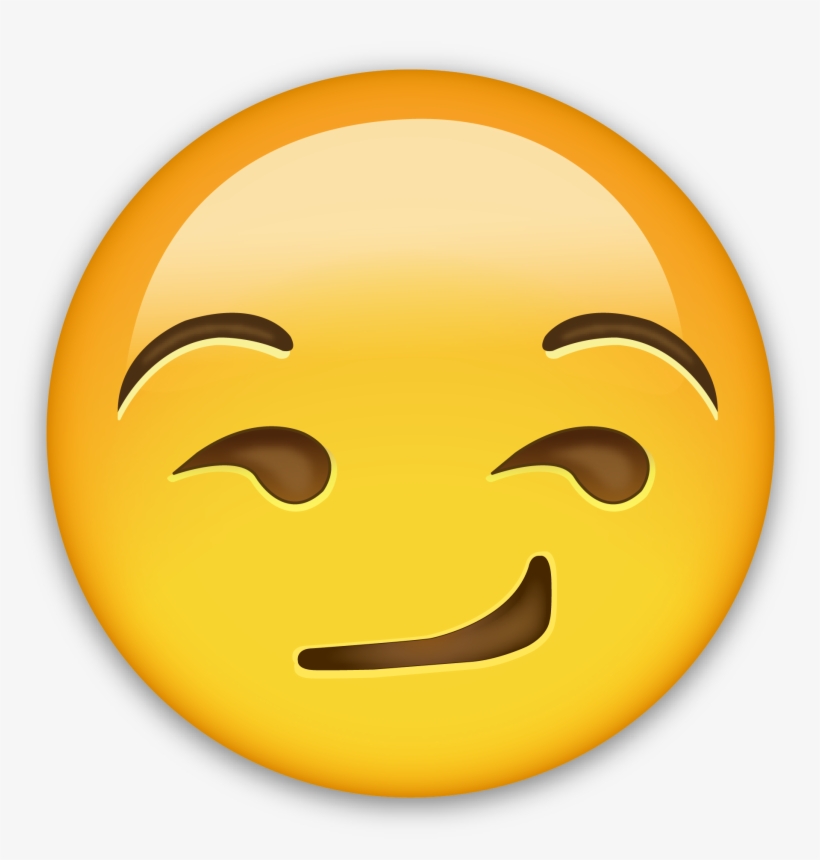 Cara-enamorada El Significado De Los Emojis De Whatsapp - Smirk Emoji No Background, transparent png