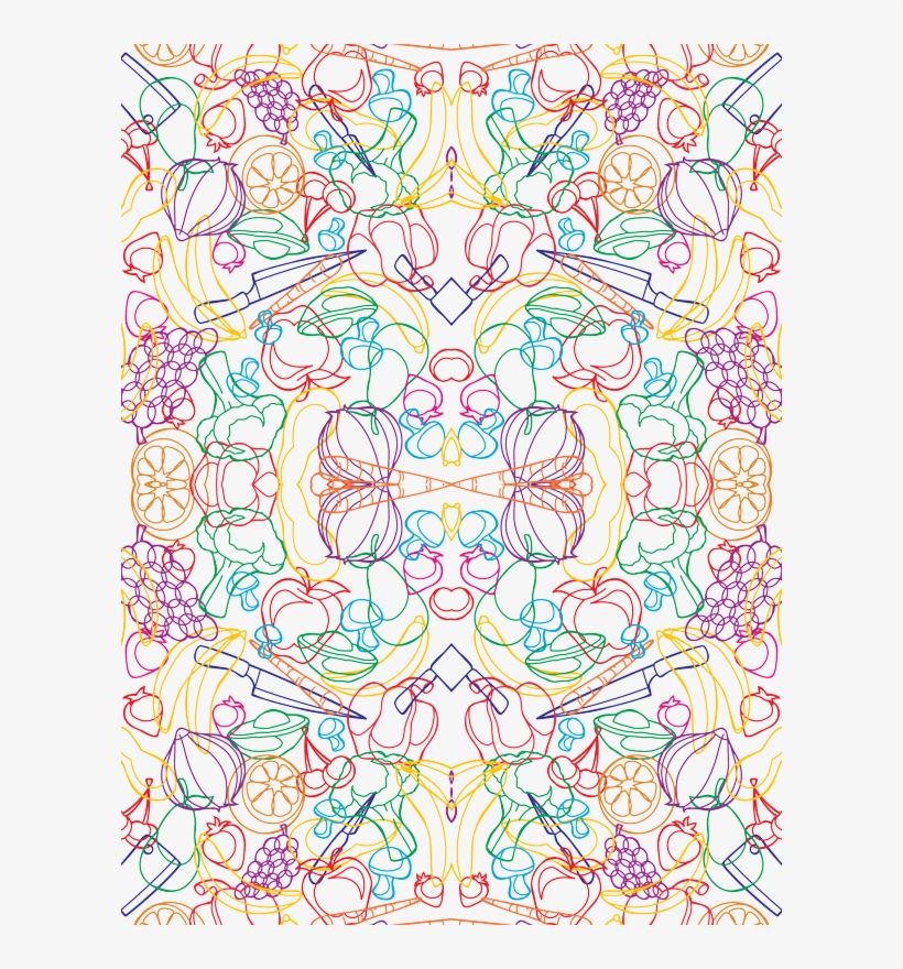 Kitchen Collage Custom Fabric By Urban Threads - Design, transparent png