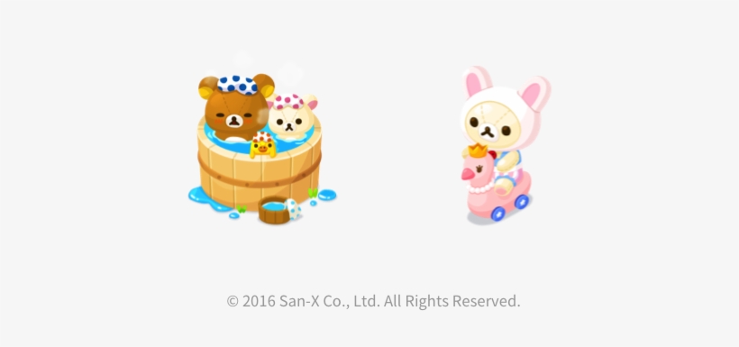 合作限定裝飾「rilakkuma 浴盆」以及「korilakkuma 玩具車」 - 熊 大 農場 小 夥伴, transparent png