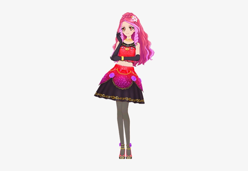 Ruby Pitch Black Coord - Aikatsu Stars Hinh Elza, transparent png